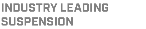 Industry Leading Suspension
