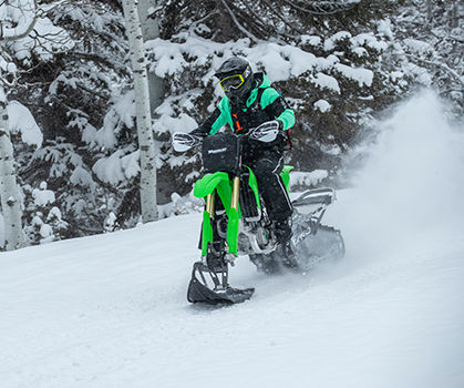Features: 2024 Timbersled RIOT 120 | Snow Bike Conversion System