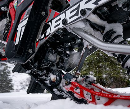 Features: 2025 Timbersled RIOT 3 | Snow Bike Conversion System