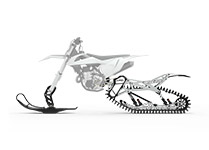 Système de moto sur neige 120 SX Timbersled pour la course
