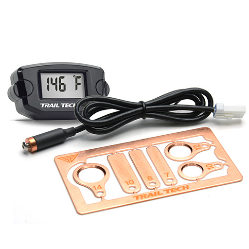 Trail Tech Vapor Stealth Black Gauge Kit For Polaris Outlaw 450/500/525 - Tachometer & Speedometer
