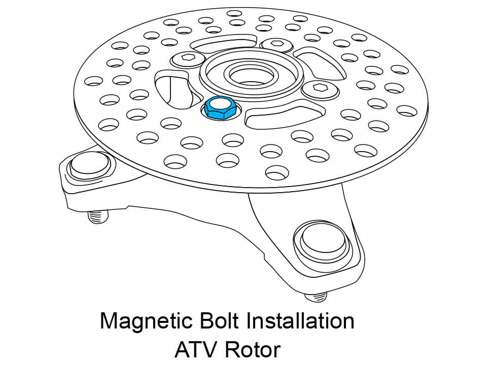 ATV Magnetic Rotor Bolt