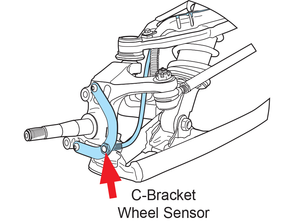 C-Bracket Wheel Speed Sensor