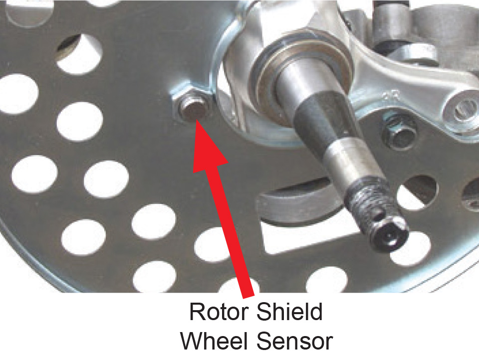 Rotor Shield Wheel Speed Sensor