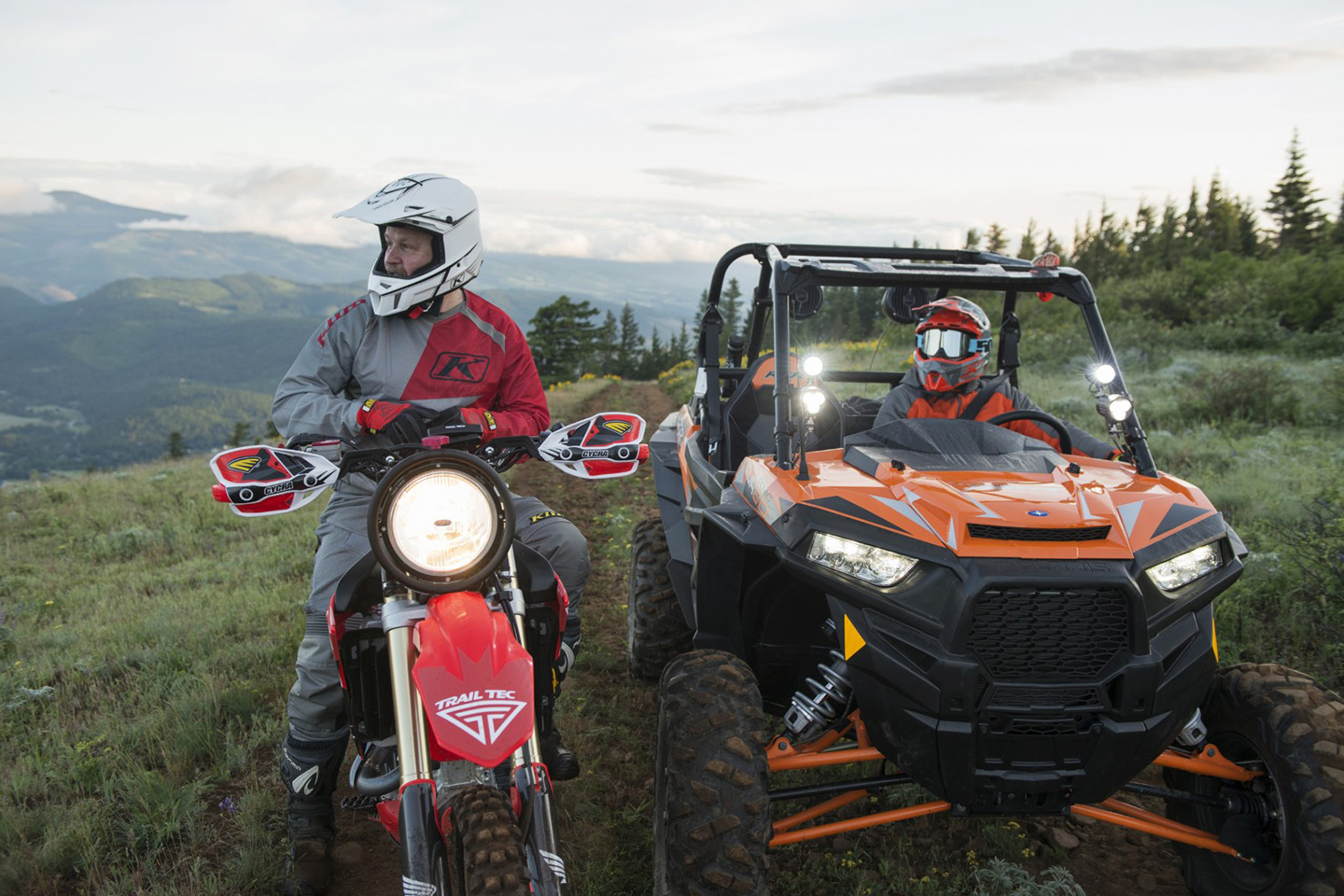 Buddy Tracking map screen showing multiple riders