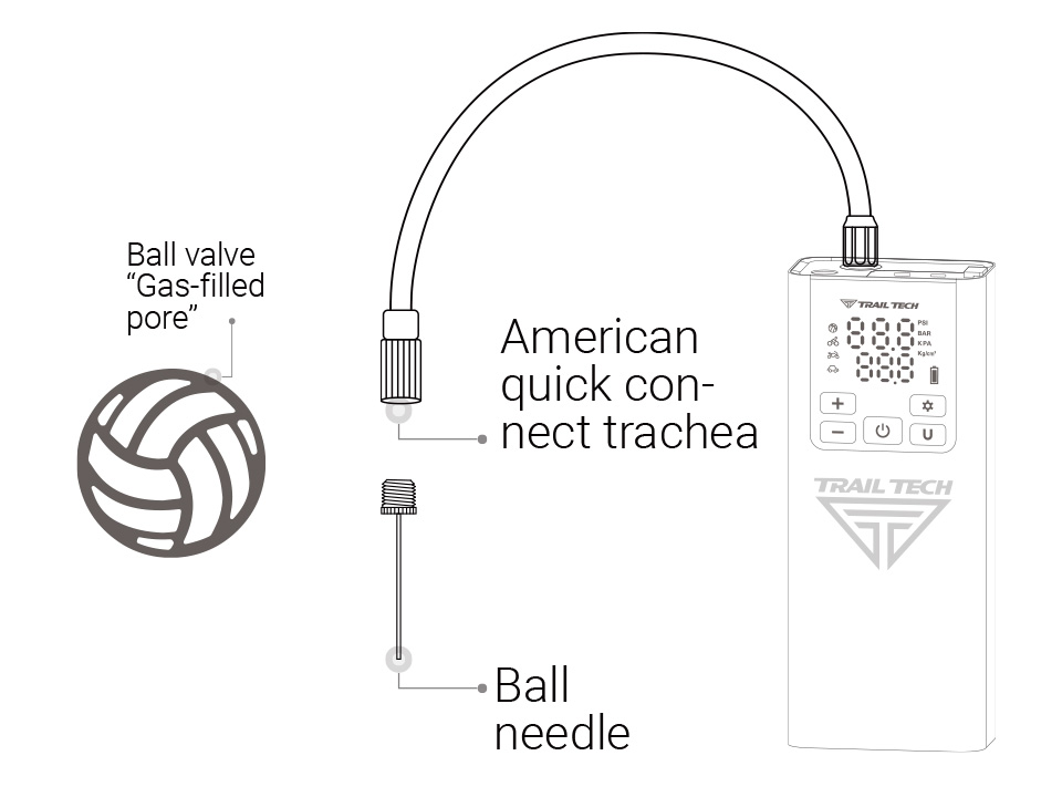 Sports ball needle