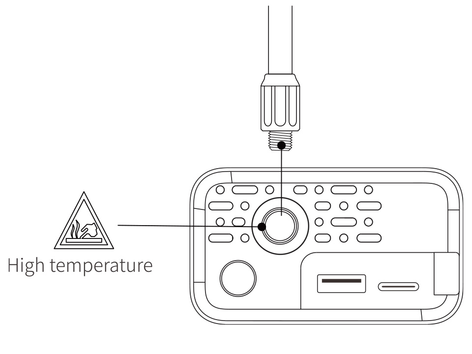 High temperature warning