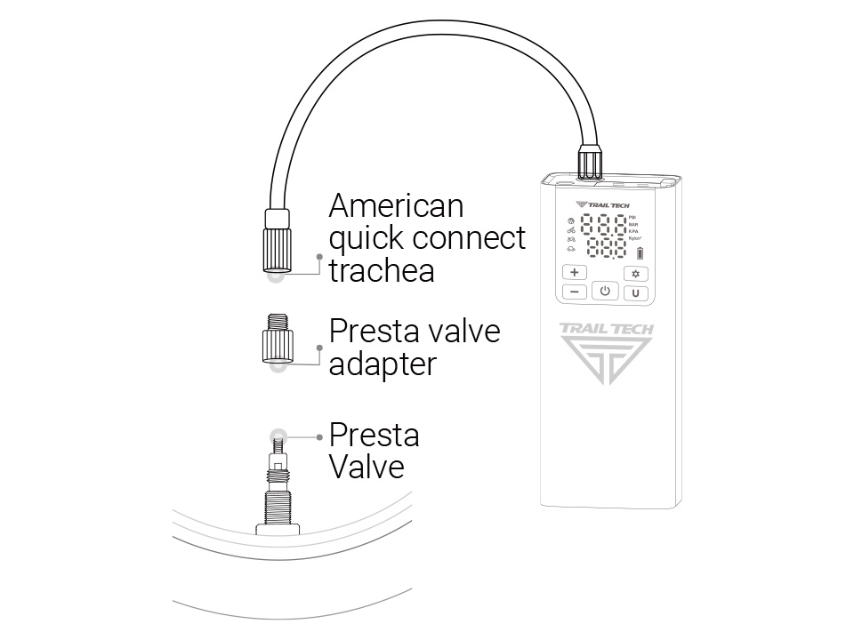 Presta valve adapter