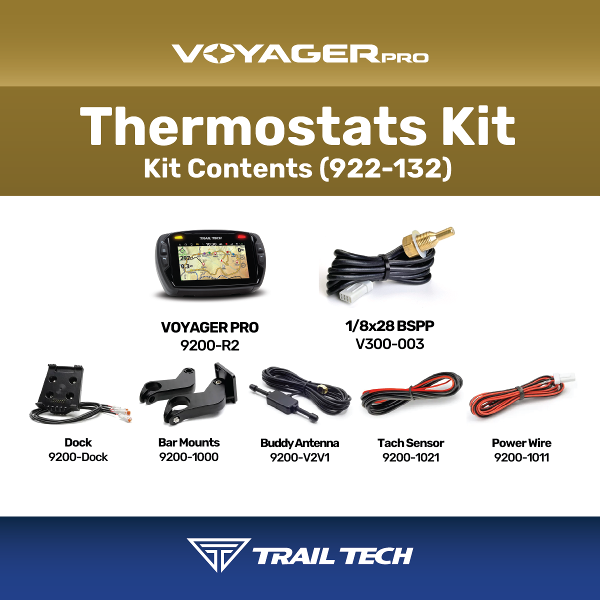 パーツ Trail Tech 912-119 Voyager GPS Amazon.com: Trail Tech 912-122 Voyager GPS Digital Gauge