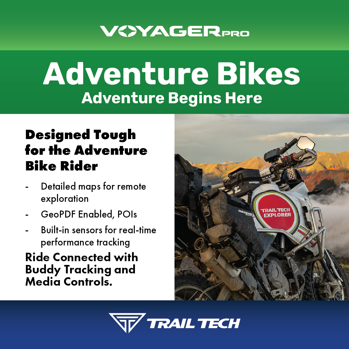 パーツ Trail Tech 912-119 Voyager GPS Trail Tech Voyager Computer Kit Beta/Japanese | 912-119