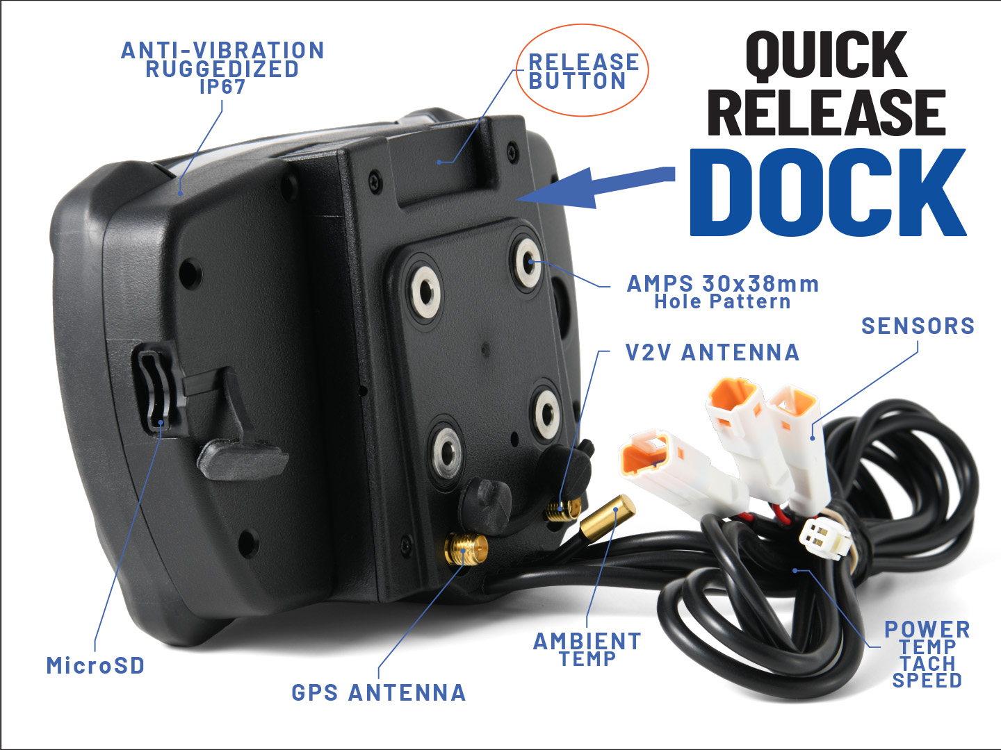 Voyager Pro4 MOTO Kit | Motorcycle GPS Dash & Buddy Tracking