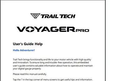 Voyager Pro User Manual
