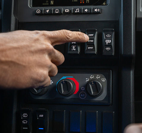 Button for user-selectable drive modes on a 2027 Polaris XPEDITION ADV side-by-side.