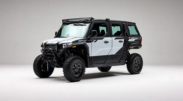 2027 Polaris XPEDITION ADV 5 NorthStar side-by-side in the Ghost White Metallic colorway.